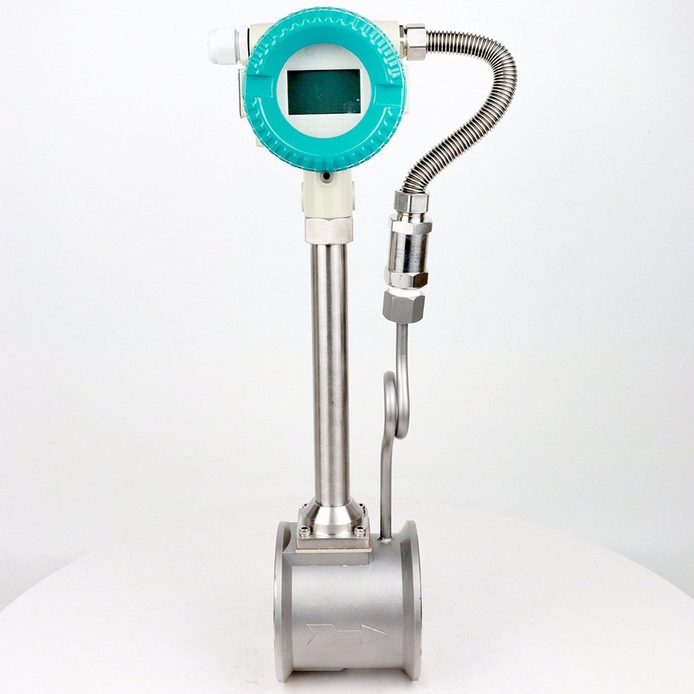 Boiler Steam Food Oil Vortex Flow Meter Pressure Compensation Vortex Flow Meter Endress Hauser Proline Prowirl Vortex Flowmeter