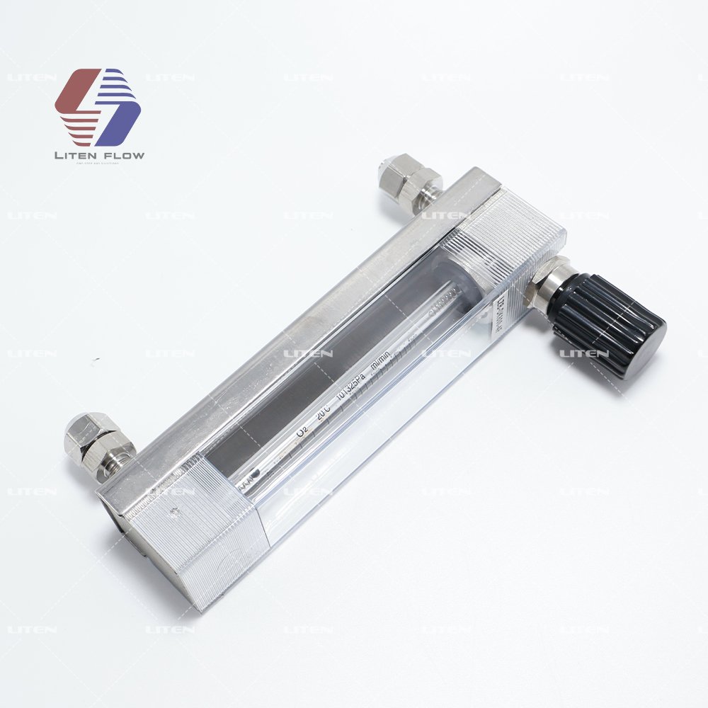LZB-3 / 4/6/10 Glass Rotor Flowmeter Gas Liquid Float Flowmeter with Control Valve