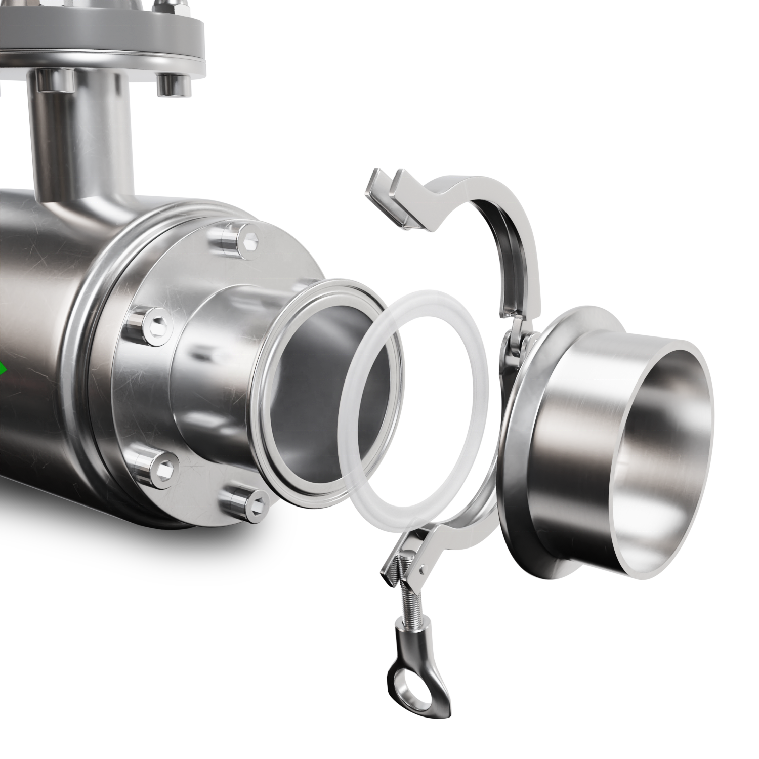 DN50/2inch SS316L Milk/Drink Water Sanitary Type Electromagnetic Flow Meter
