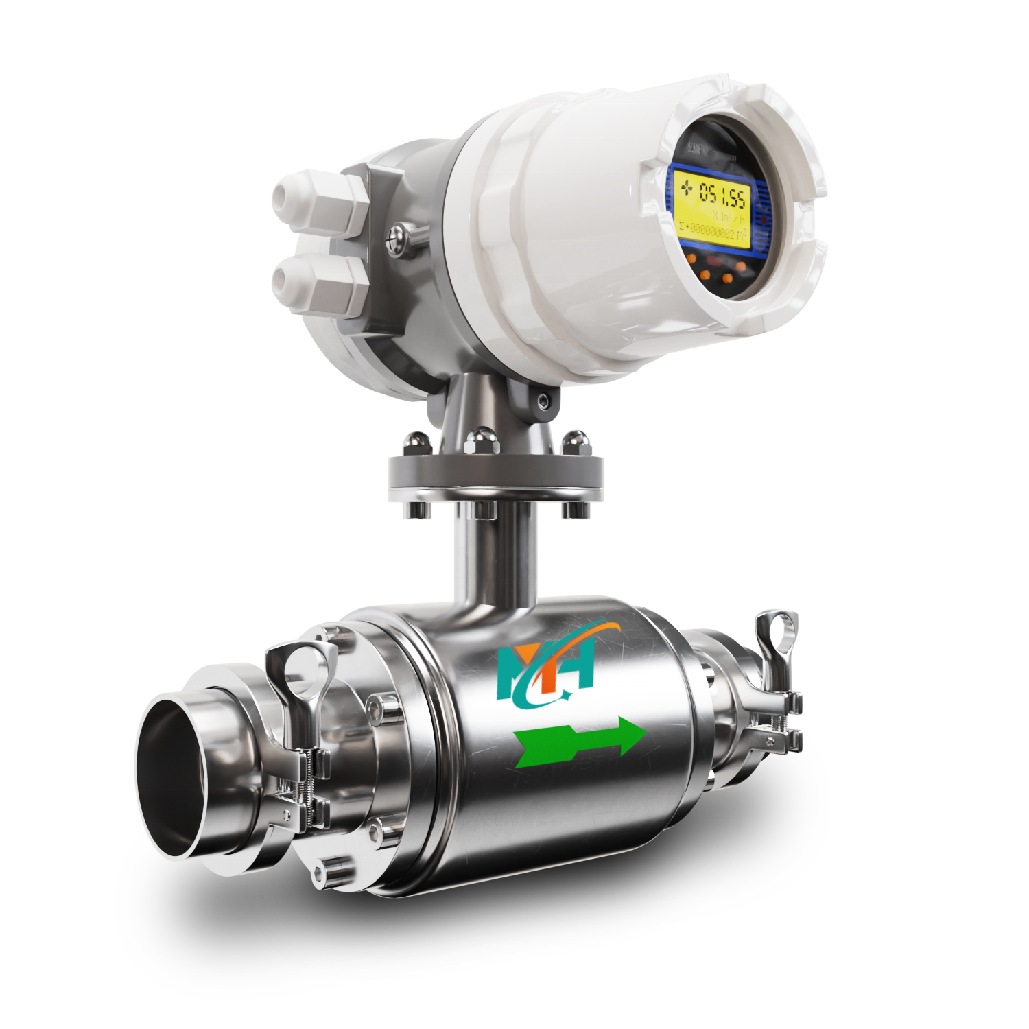 DN50/2inch SS316L Milk/Drink Water Sanitary Type Electromagnetic Flow Meter