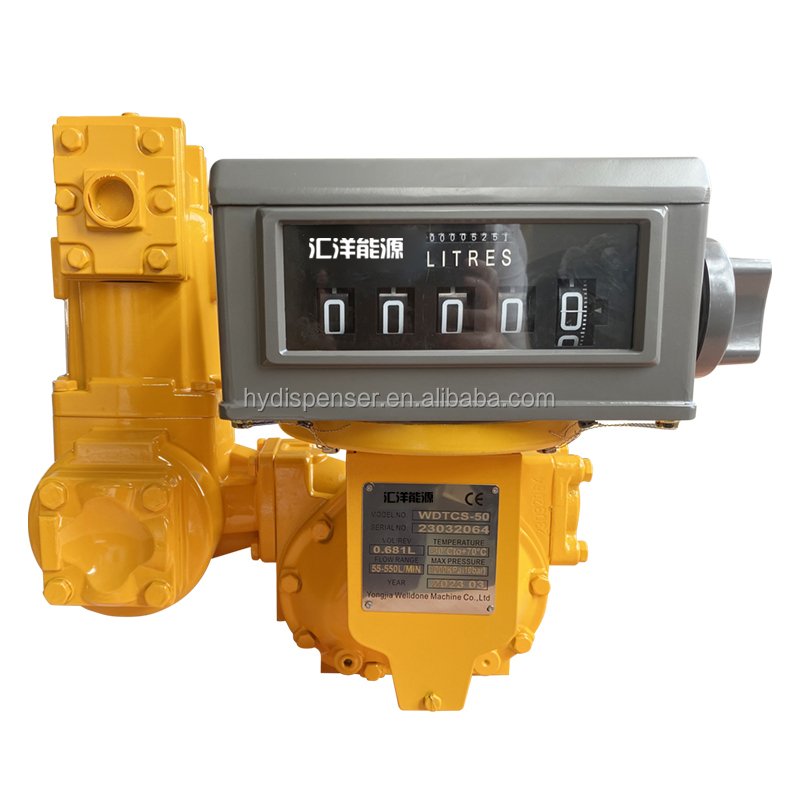 Liquid Control Positive Displacement Flow Meter 2 Inch Meter with Mechanical Register air Eliminator and Strainer WDTCS-100-P