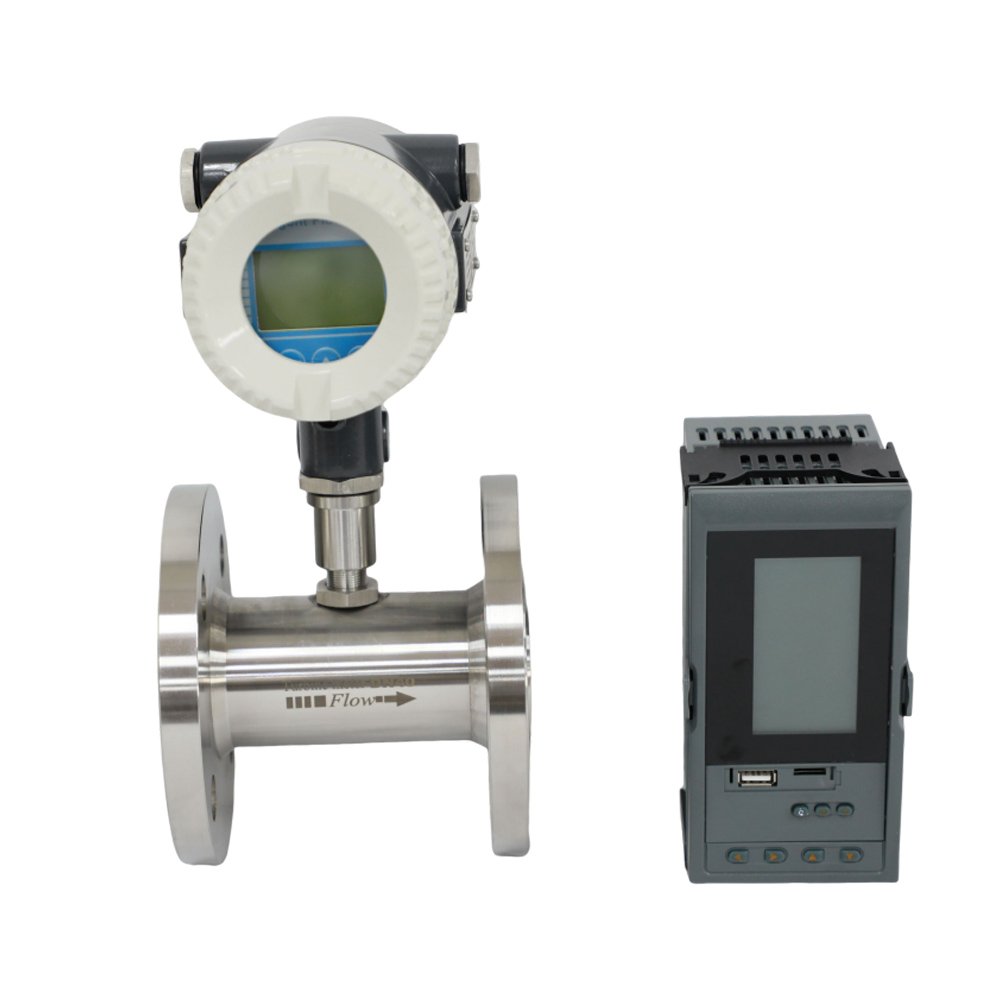 Stainless Steel Liquid Turbine Flowmeter Water vapor diesel Methanol Electronic Digital Flow Sensor Metering Meter