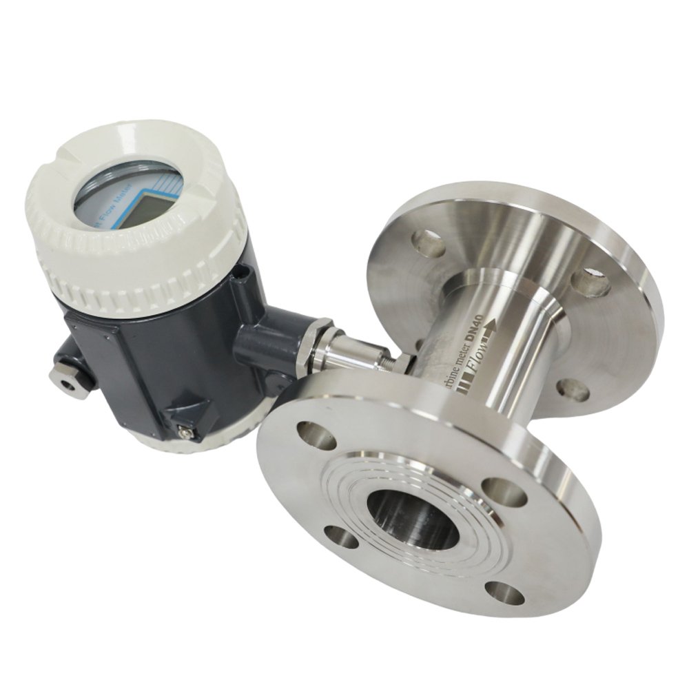 Stainless Steel Liquid Turbine Flowmeter Water vapor diesel Methanol Electronic Digital Flow Sensor Metering Meter