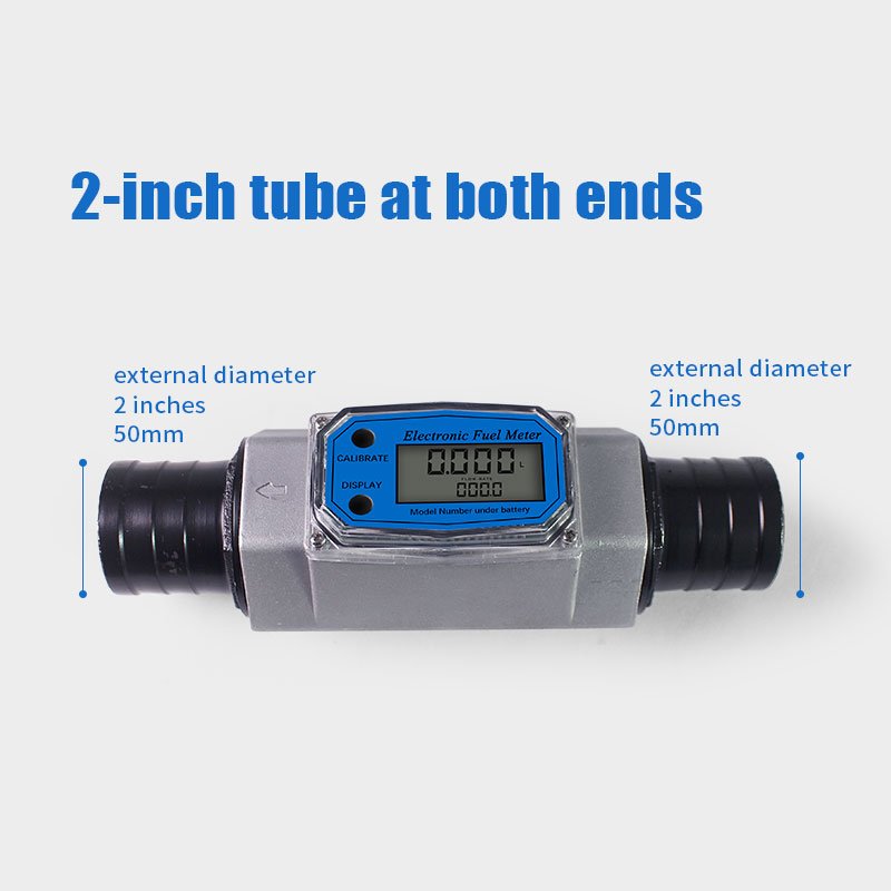 1 To3 Inch High Precision Mini Small Electronic Digital Flowmeter Turbine Flow Meter for Water Fuel Diesel Gasoline Gas Station