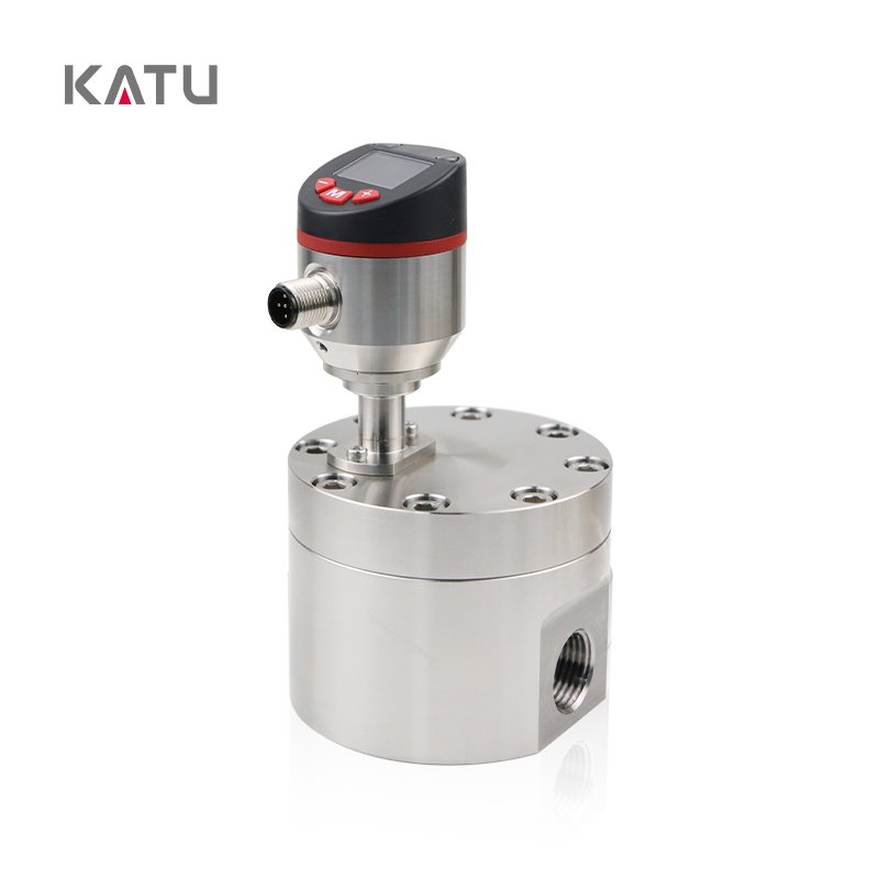 KATU Factory Wholesale FM500-M2 Small Micro Flow 50mL-2000mL High Accuracy Digital Display Gear Flow Meter for Oil