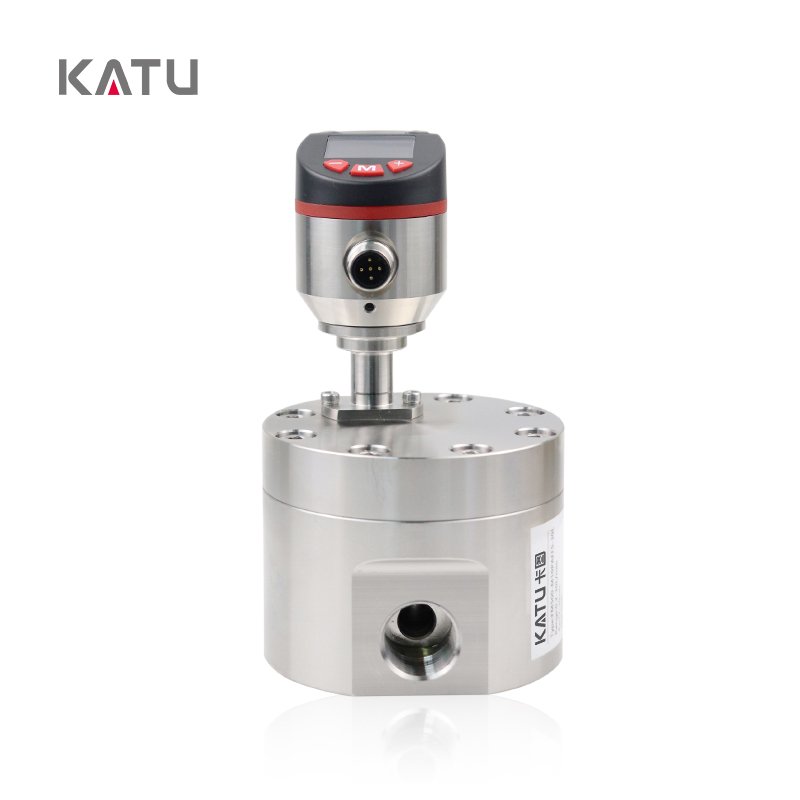 KATU Factory Wholesale FM500-M2 Small Micro Flow 50mL-2000mL High Accuracy Digital Display Gear Flow Meter for Oil