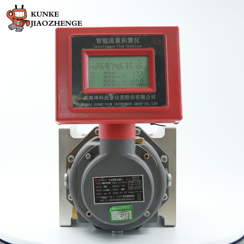 Customizable Stainless Steel Digital LPG Gas Flow Meter LCD Display for Water Oil Liquid Air Media