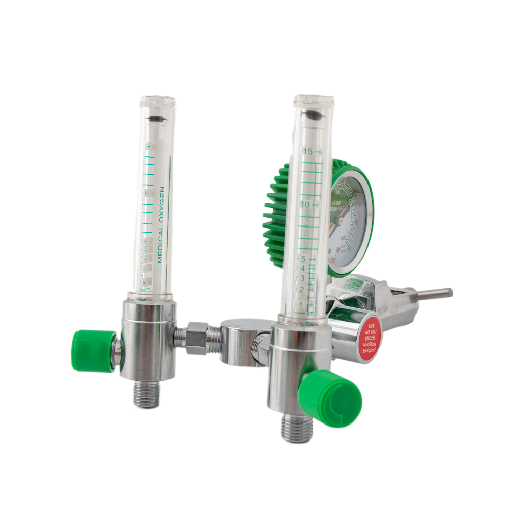 Kinton High Quality Medical Double Wall Mounted Flowmeter Oxygen Flowmeter for Gas Supply