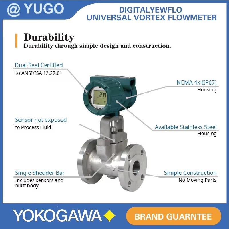 Yokogawa Vortex flowmeter DY050 for measuring liquid gas vapors