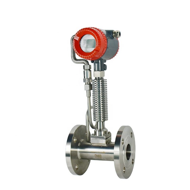 Sulfur Dioxide Gas Vortex Flow Meter With 4-20mA Output and 24VDC Vortex Flowmeter