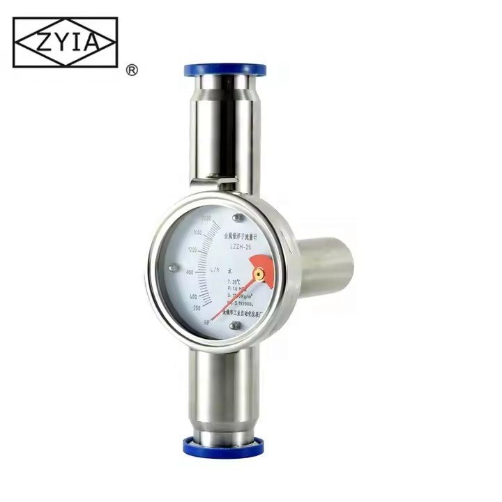 LZZ-50 Flange Variable Area Digital Waste Water Flow Meter Metal Tube Hcl Rotameter 2 Inch Alcohol Flow Meter
