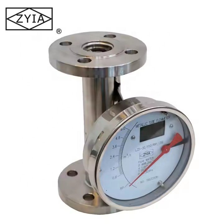LZZ-50 Flange Variable Area Digital Waste Water Flow Meter Metal Tube Hcl Rotameter 2 Inch Alcohol Flow Meter