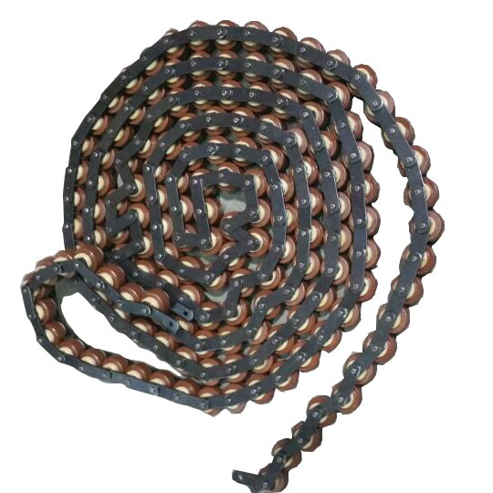 Made in Guangdong Aluminum bar Double Plus Conveyor Roller Chain Free Flow Chain for Pallet Transferring