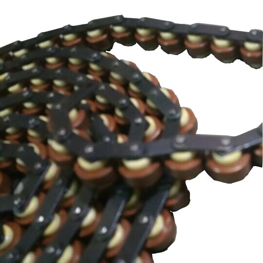 Made in Guangdong Aluminum bar Double Plus Conveyor Roller Chain Free Flow Chain for Pallet Transferring