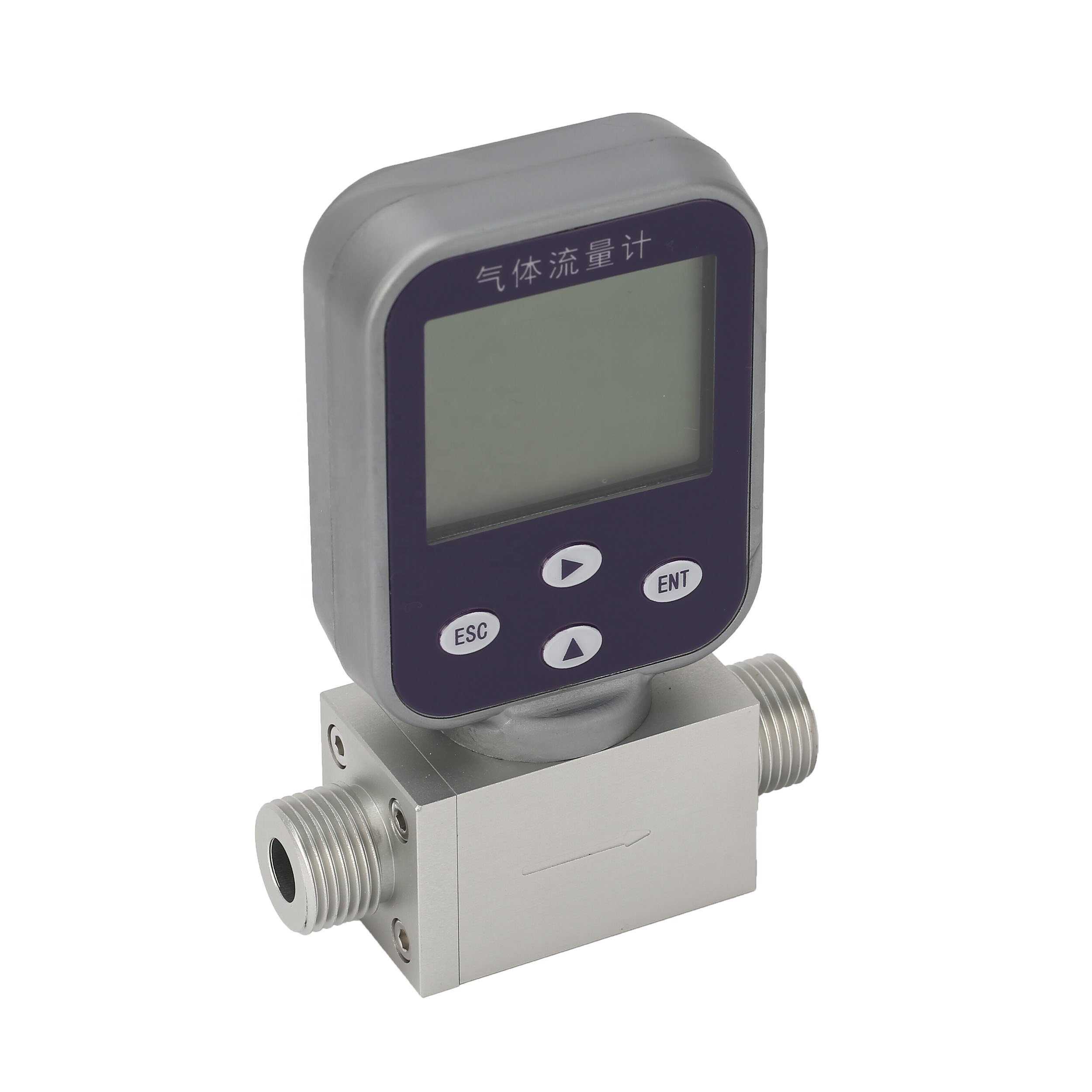 ESMF009 24VDC Flow Meter for Compressed air , Digital Gas Flow Meter with Rs485 /4-20ma Output
