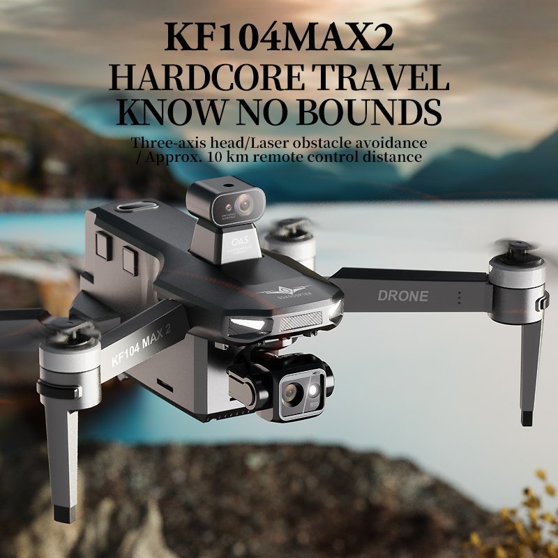 Kf104 Max 2 Drone Rc 5g Wifi Drone 4k Professional With Aerial 3-axis Anti-shake Gimbal Obstacle Avoidance Brushless Quadcopter