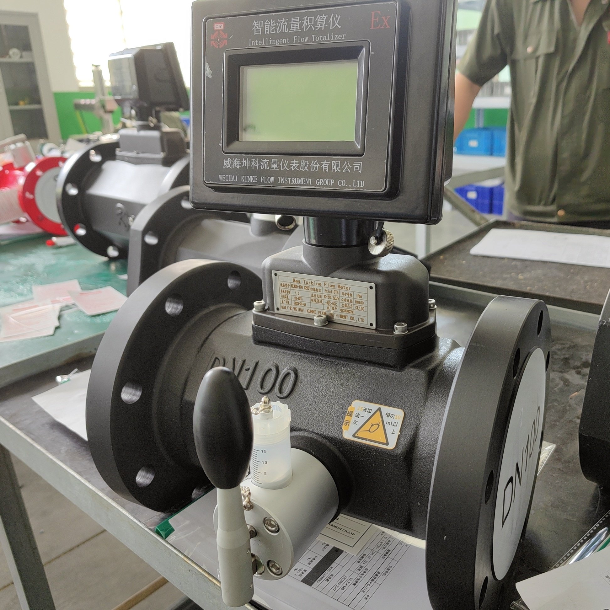 High Precision Wireless Remote Transmission Spare Parts Type Digital Lwq Gas Turbine Flow Meter