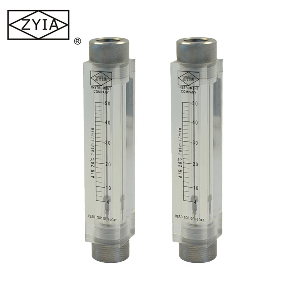High Accuracy Inline Tube Acrylic Natural Gas Variable Area Flow Meter and air Rotameter