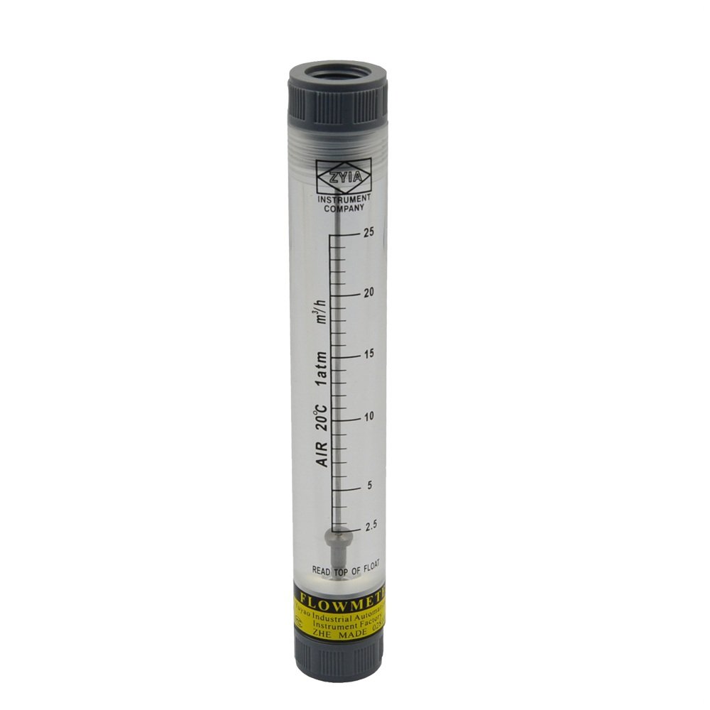 Hot Selling LZM-15G Type Tube Rotameter Inline Acrylic Flowmeter O2 air Hot Gas Flowmeter
