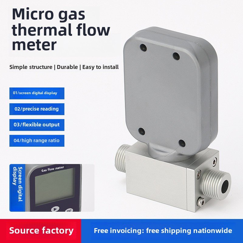 Intelligent Digital Stainless Steel Mass Flow Meter Tiny Dn10 Mems Flow Meter for Nitrogen Oxygen Air Natural Gas ATEX Certified