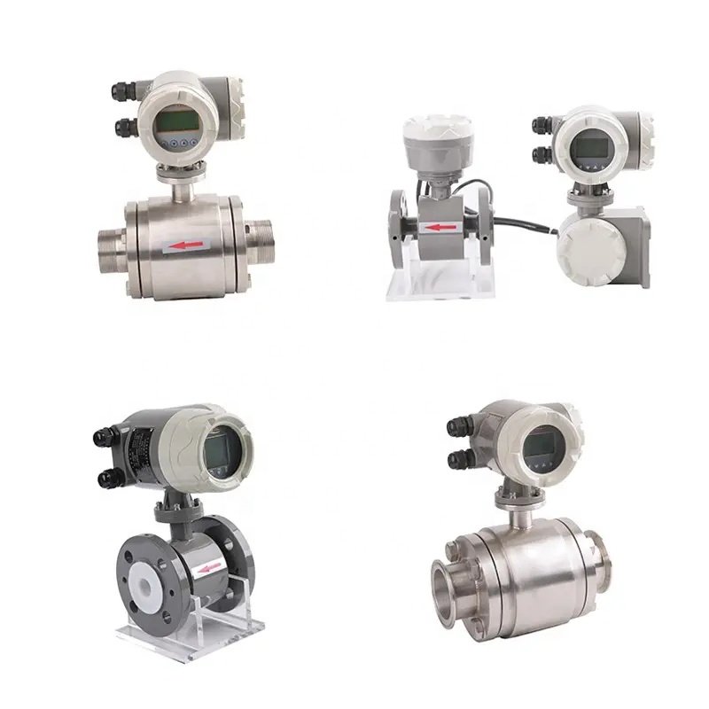 High Accuracy New Electromagnetic Flowmeter Customizable Digital LCD Electromagnetic Flow Meter for Water Oil Liquid Measurement
