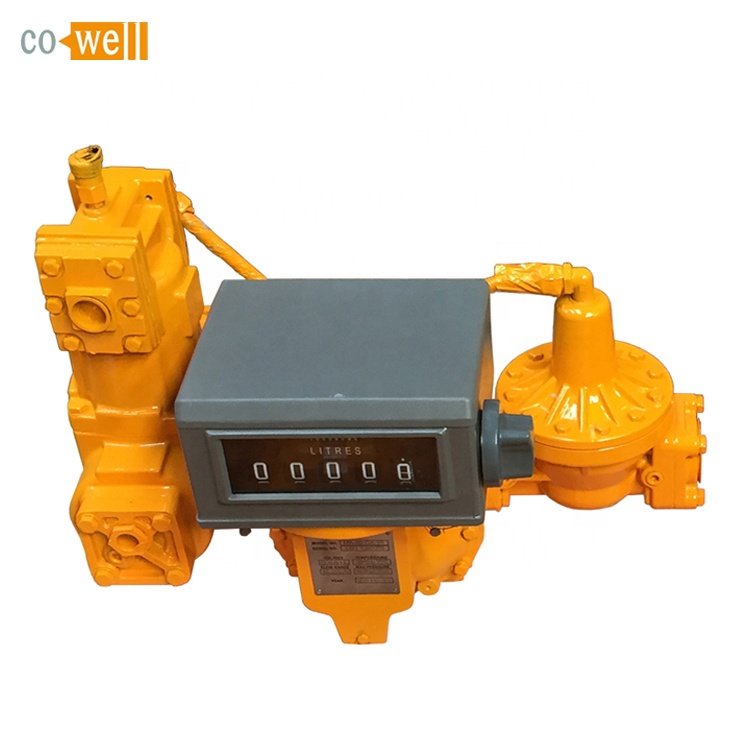 2" 50mm LPG Gas Flow Meter Positive Displacement Liquid Control Flowmeter