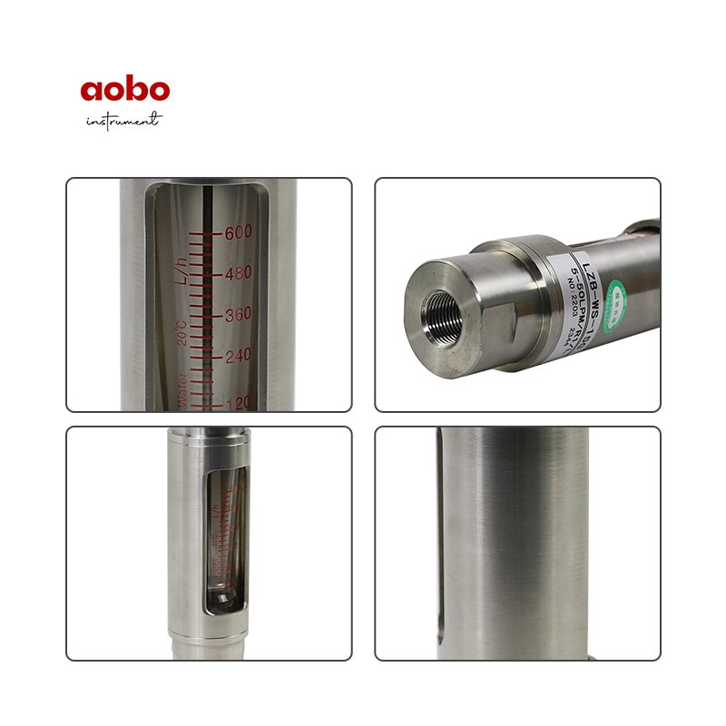 Rotameter G10-15 Flow Meter Plastic Thread Measures Water Gas Oil Liquid Air OEM Customizable Glass Tube Flowmeter R G F10 20 30