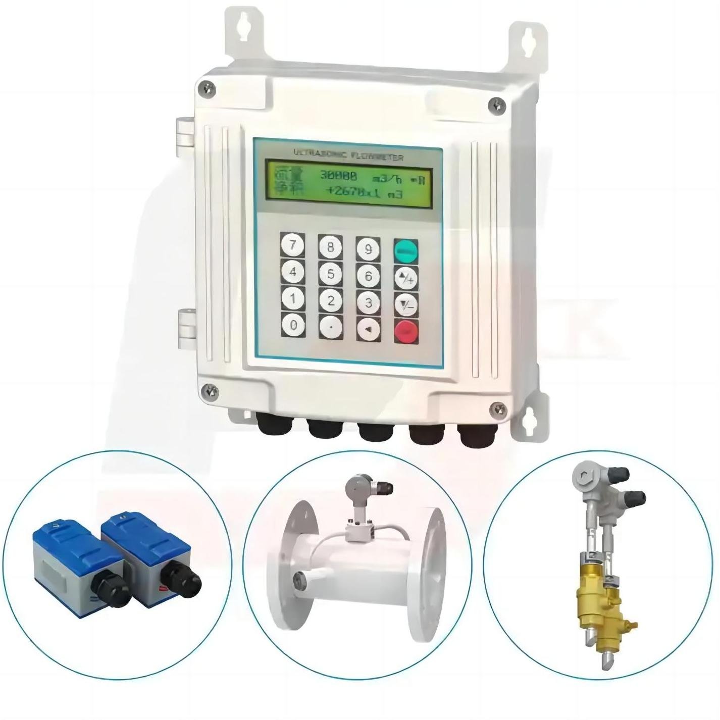 Customizable China RS-232 DN15~DN6000 mm Low Cost Digital Water Portable Ultrasonic Flowmeter Module Ultrasonic Flow Meter