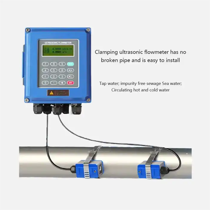 Customizable China RS-232 DN15~DN6000 mm Low Cost Digital Water Portable Ultrasonic Flowmeter Module Ultrasonic Flow Meter