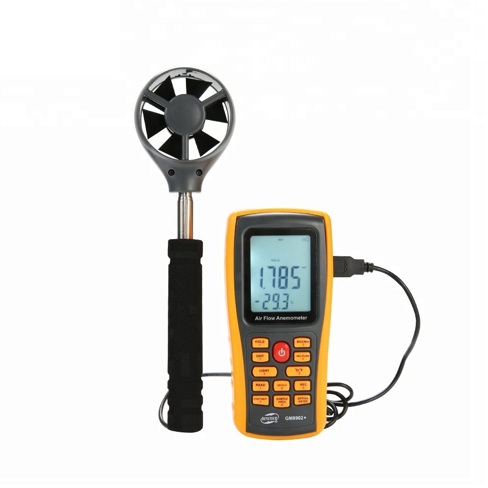 BENETECH GM8902+Wind Anemometer Data Logger Air Velocity Flow Teste
