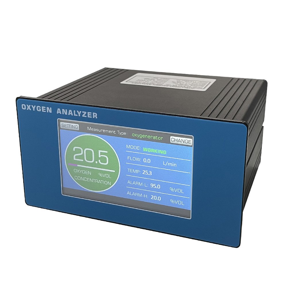 Flygoo Ultrasound Technology Portable Air Oxygen Gas Measurement O2 Analyzer With Flow Meter