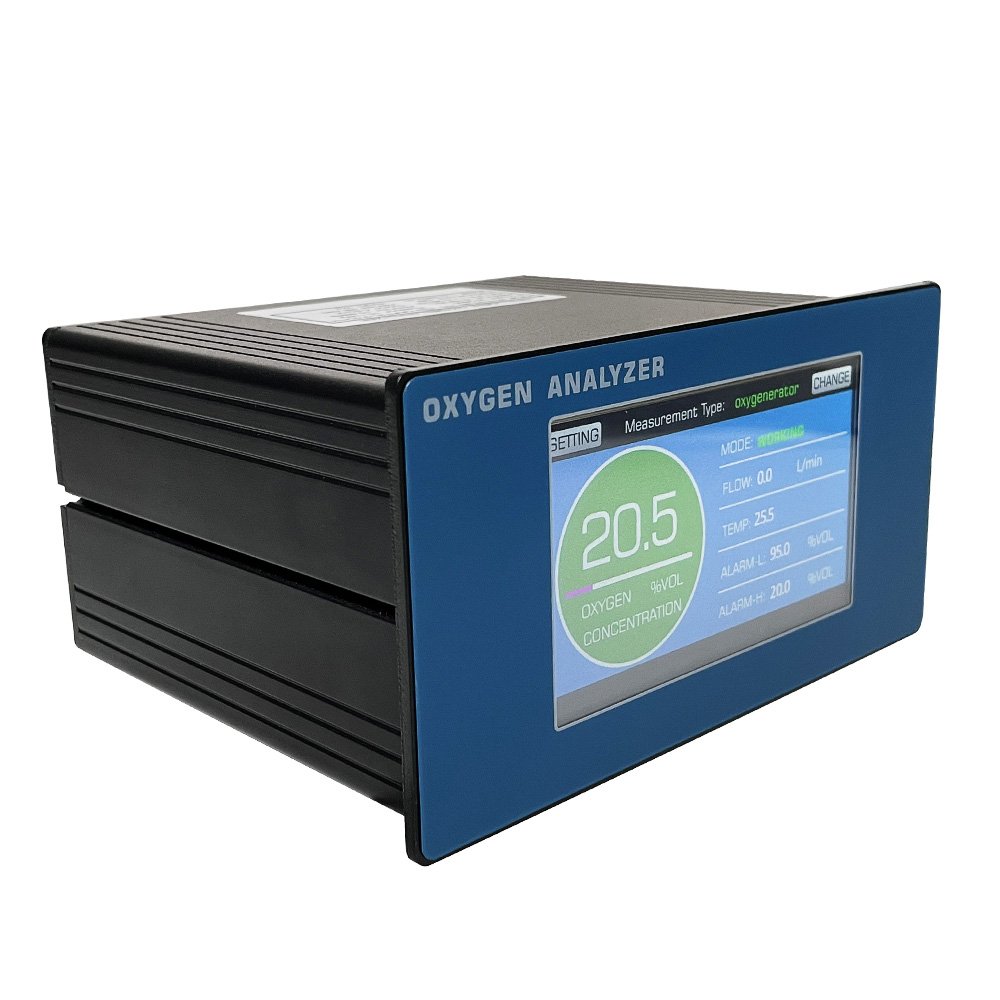 Flygoo Ultrasound Technology Portable Air Oxygen Gas Measurement O2 Analyzer With Flow Meter