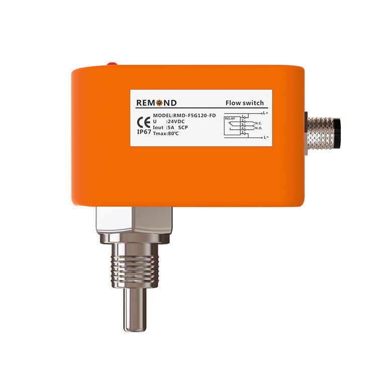 Oil Flow Switch Relay/ PNP/ NPN Output Signal Flow Sensor 24V Electronic Water Flow Switch