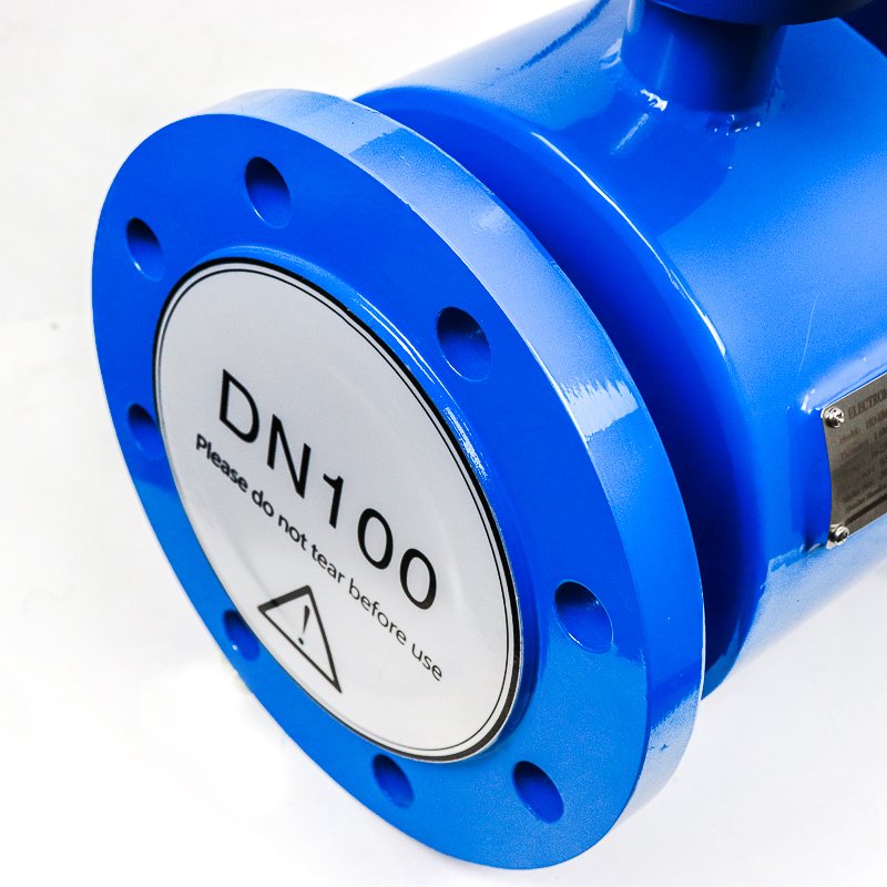 Dn150 PTFE Lining Battery Operated Electromagnetic Flow Meter for Nitric Acid