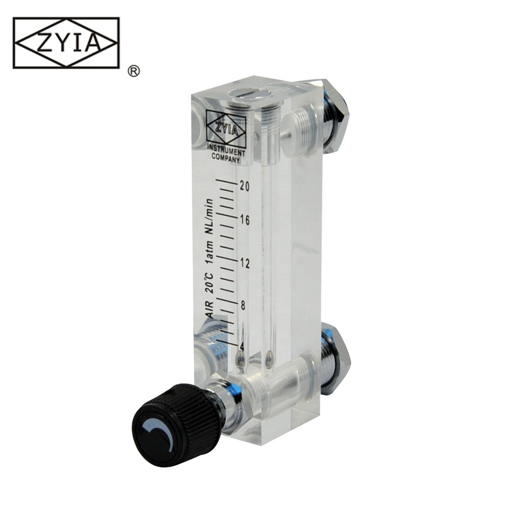 High Quality Panel Type Portable Gas Acrylic Tube Rotameter Flow Indicator Meter for Water