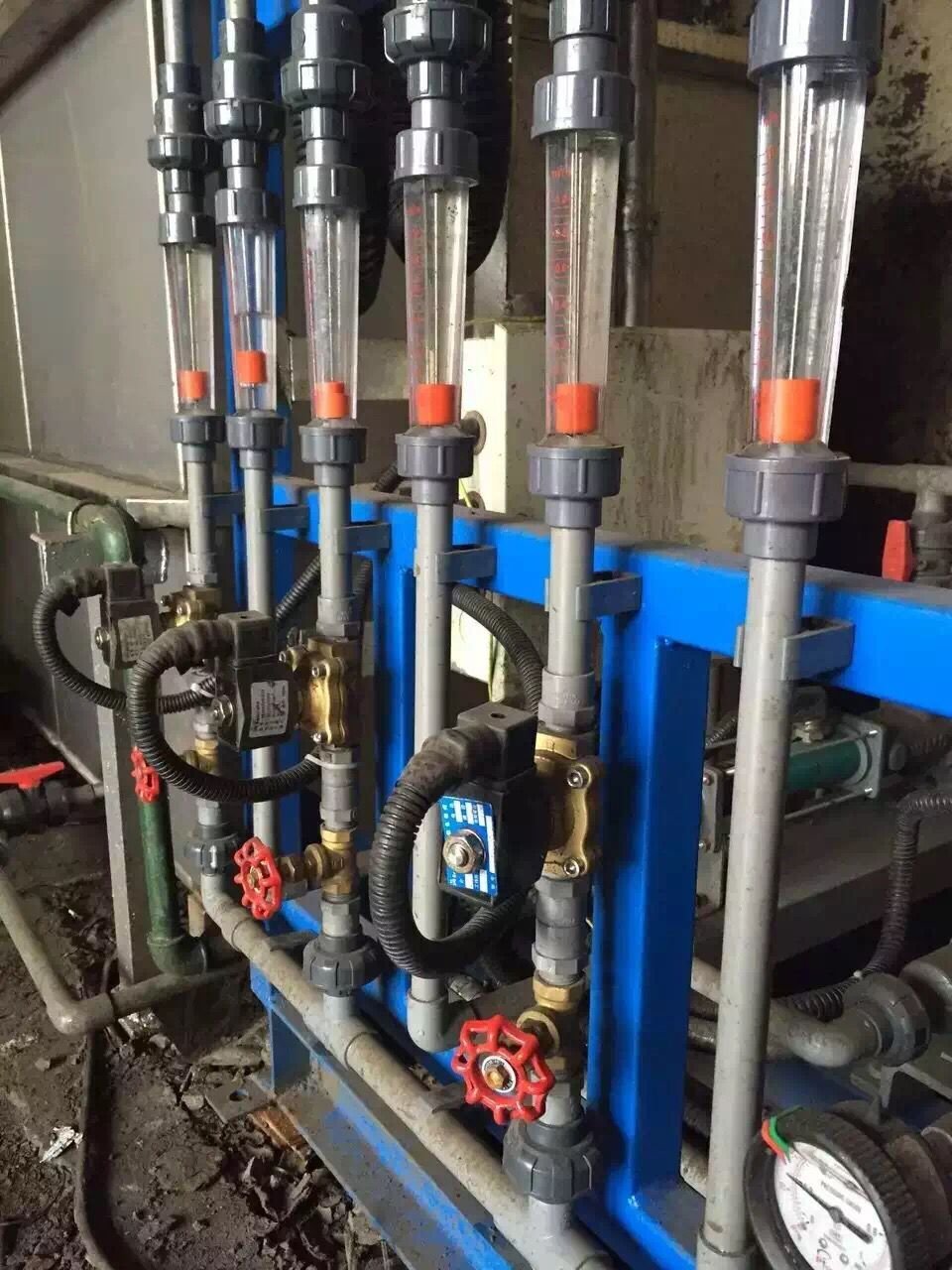 Digital PVC Inline Water Flowmeter Thread Connection Plastic Liquid Flow Meter for Water Gas Air Oil OEM Customizable