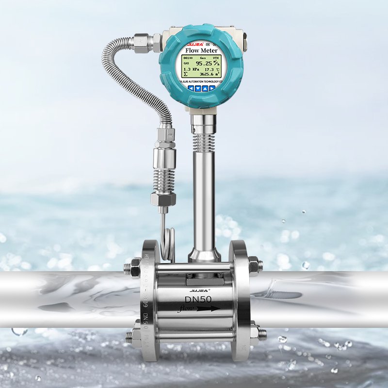 LCD Display IP65/IP68 Protected Vortex Flowmeter Stainless Steel Threaded Connection Factory Direct Flowmeter