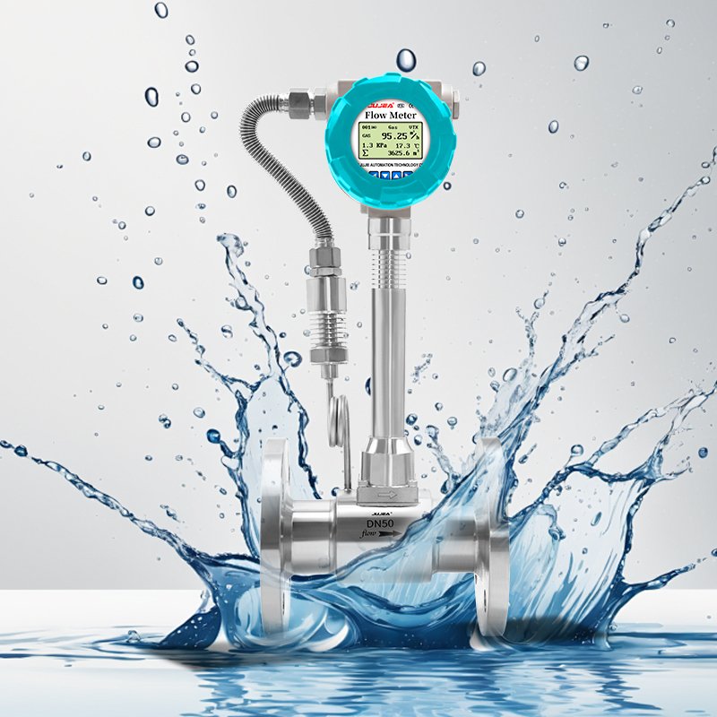 LCD Display IP65/IP68 Protected Vortex Flowmeter Stainless Steel Threaded Connection Factory Direct Flowmeter
