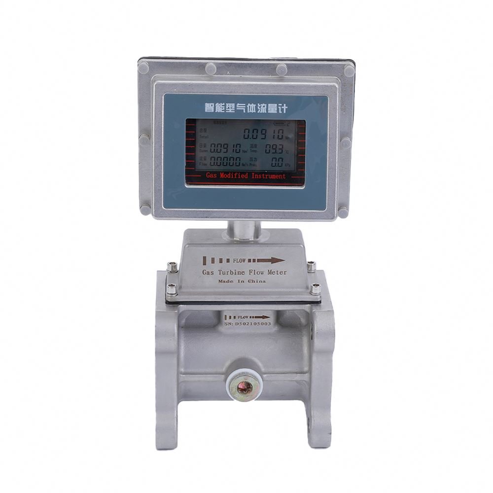 Natural Gas Flow Meters Digital Gas Flowmeter Air Flow Meter Stainless Steel Turbine Flow Mete