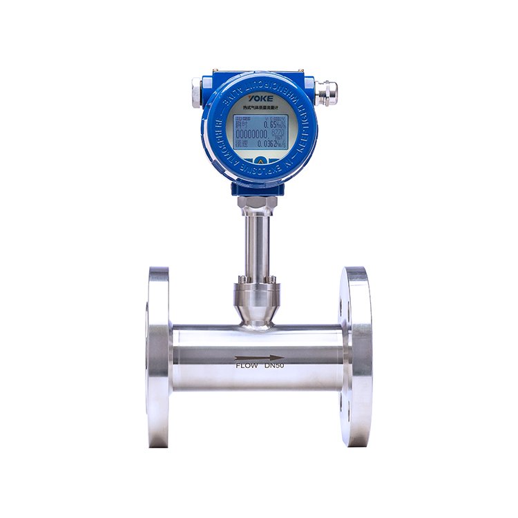 Digital Thermal Gas Flow Meter - Ultrasonic Display for Air, Water, Natural Gas, Oxygen, Nitrogen - Pipeline Use