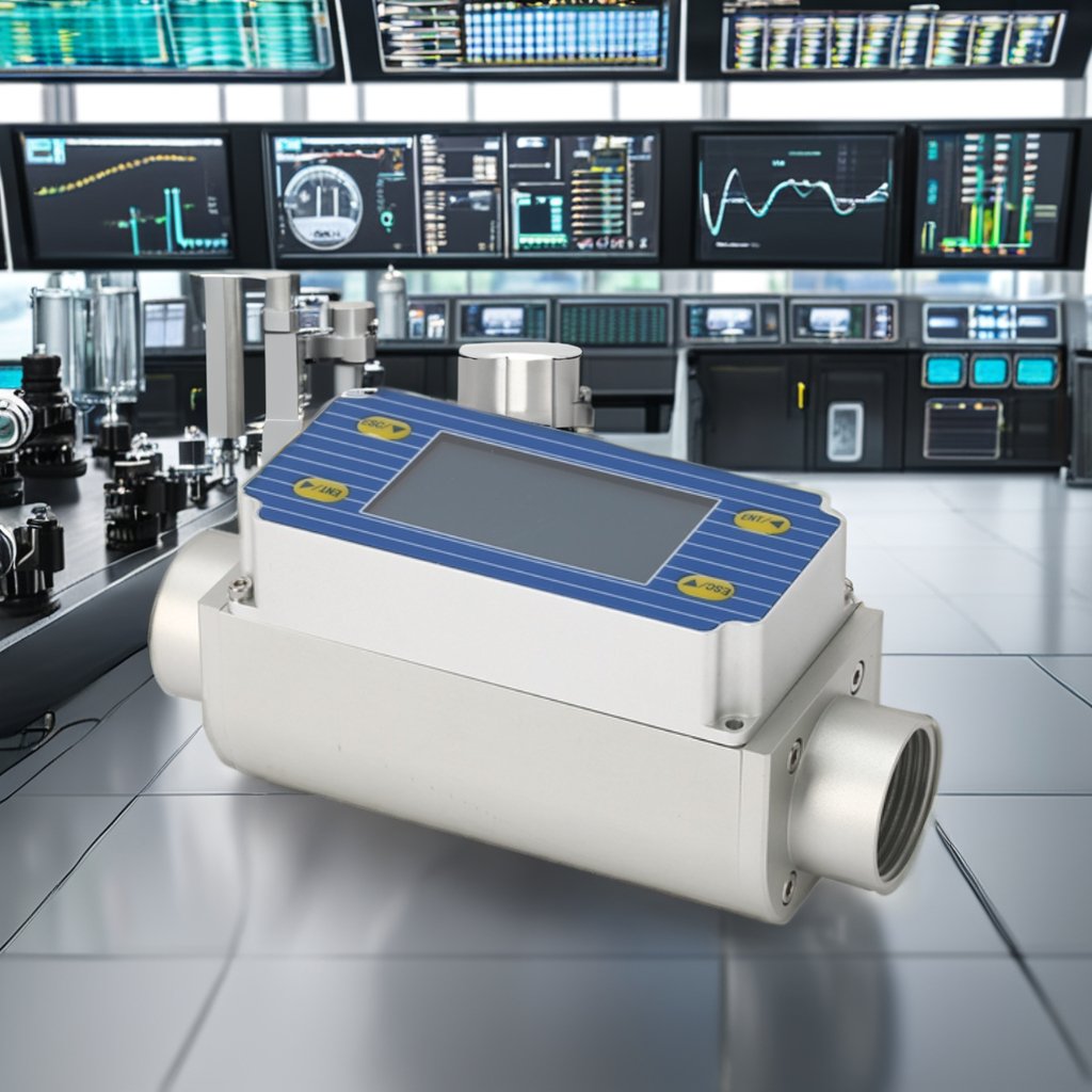 Digital Display Micro-Flow Controller Gas Mass Flow Meter for Nitrogen Compressed Air Water Oil OEM Supported