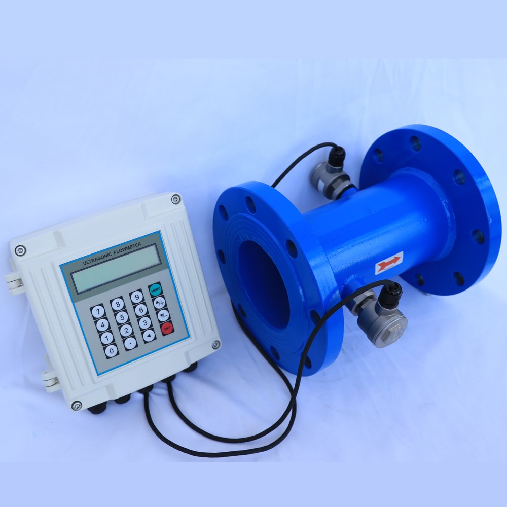 Intelligent Fluid Ultrasonic Flowmeter Hot Water Flow Meter Insertion