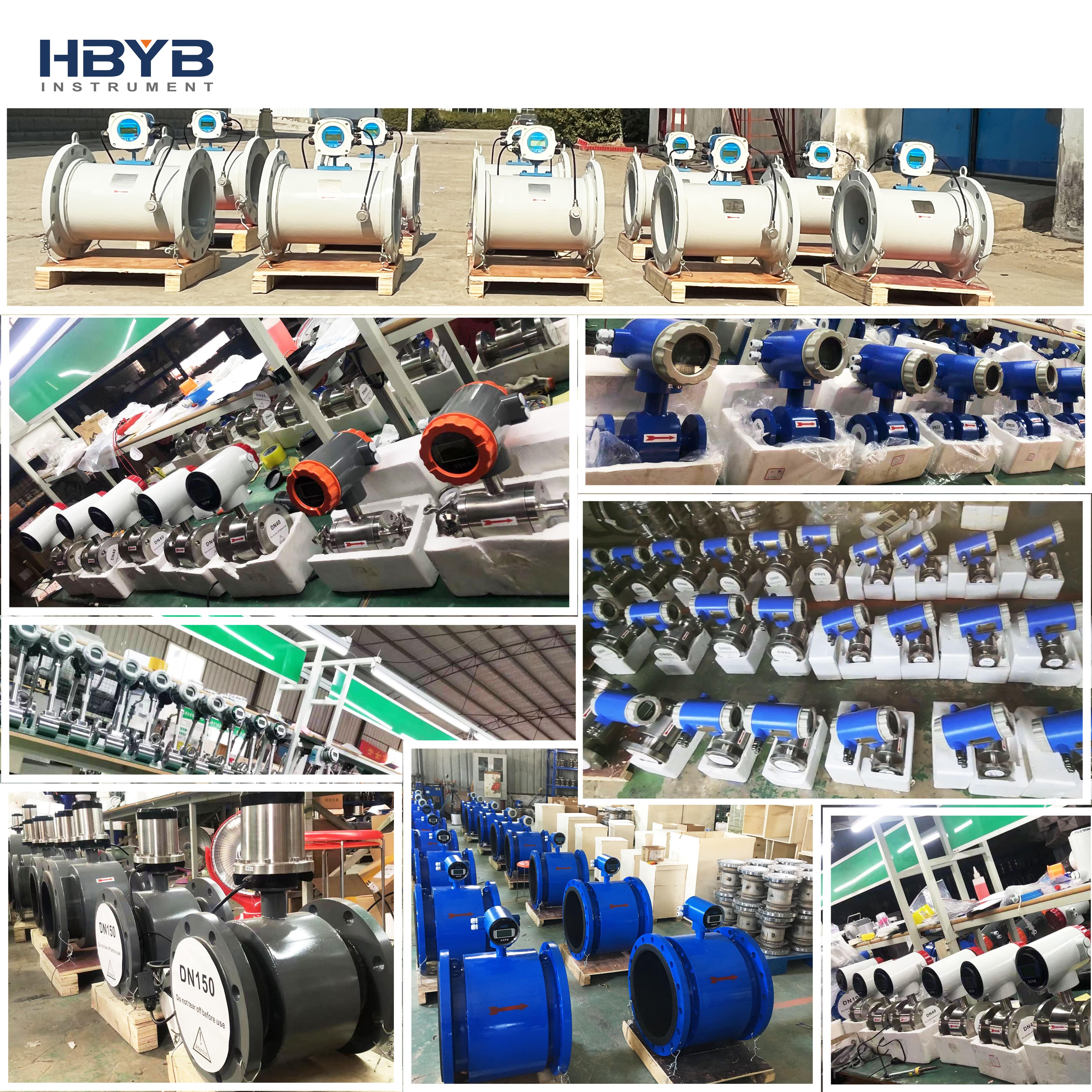 Stainless Steel 4-20ma Industrial High Pressure Digital Liquid Control Electromagnetic Flow Meter Water Magnetic Flowmeter