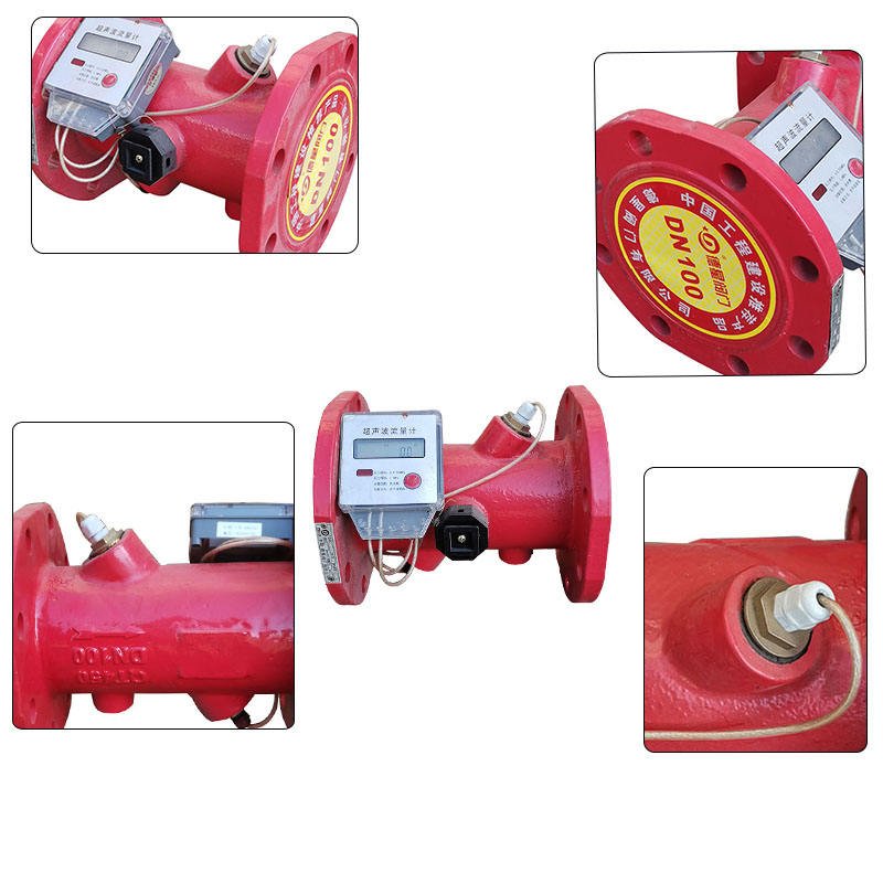 20mm-63mm Sewage Fire Water Ultrasonic Flowmeter High Performance Ultrasonic Water Meter Pipeline Liquid Ultrasonic Flowmeter