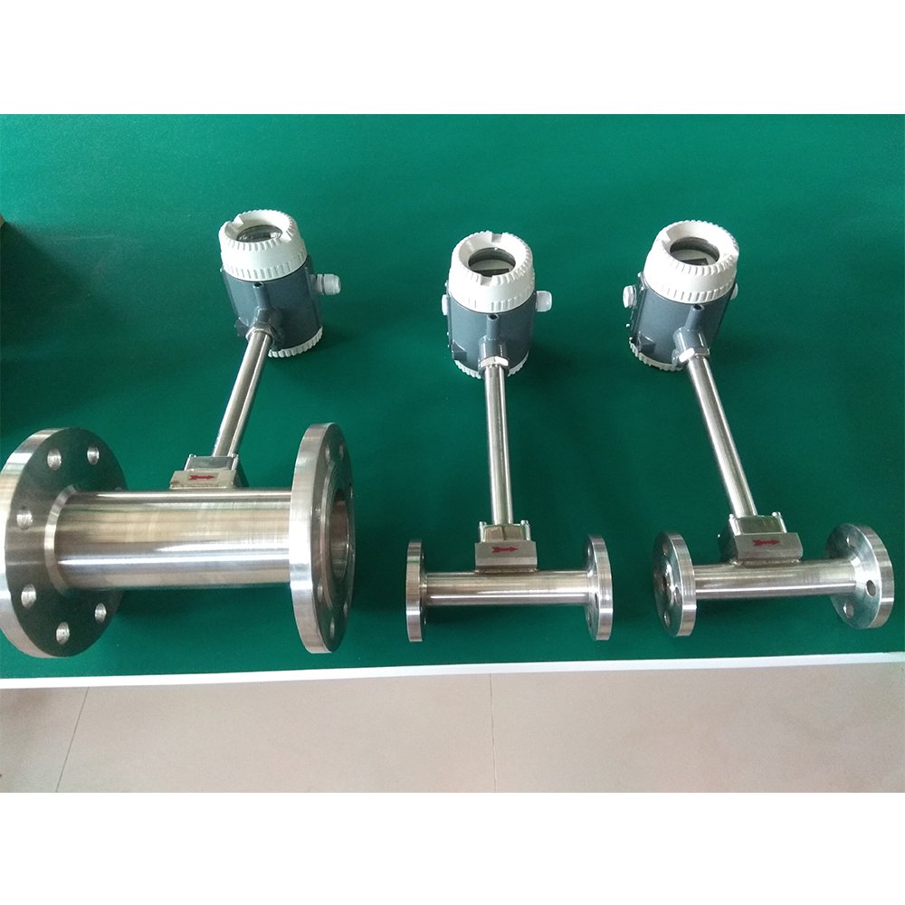 40~350℃ LCD Display Vortex Type Flow Meter General Steam Air Gas Procession Vortex Flowmeter with Flange Connection
