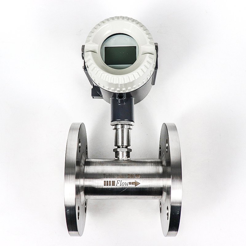 Digital Turbine Flowmeter Medical Wastewater Flowmeter Water Flow Meter With Totaliser