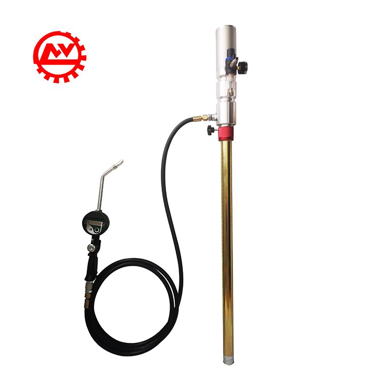 200L Pneumatic Lubrication Engine Gear Fluid Extractor Dispenser Distributor Filling Air Drum Oil Pump With Counter Meter