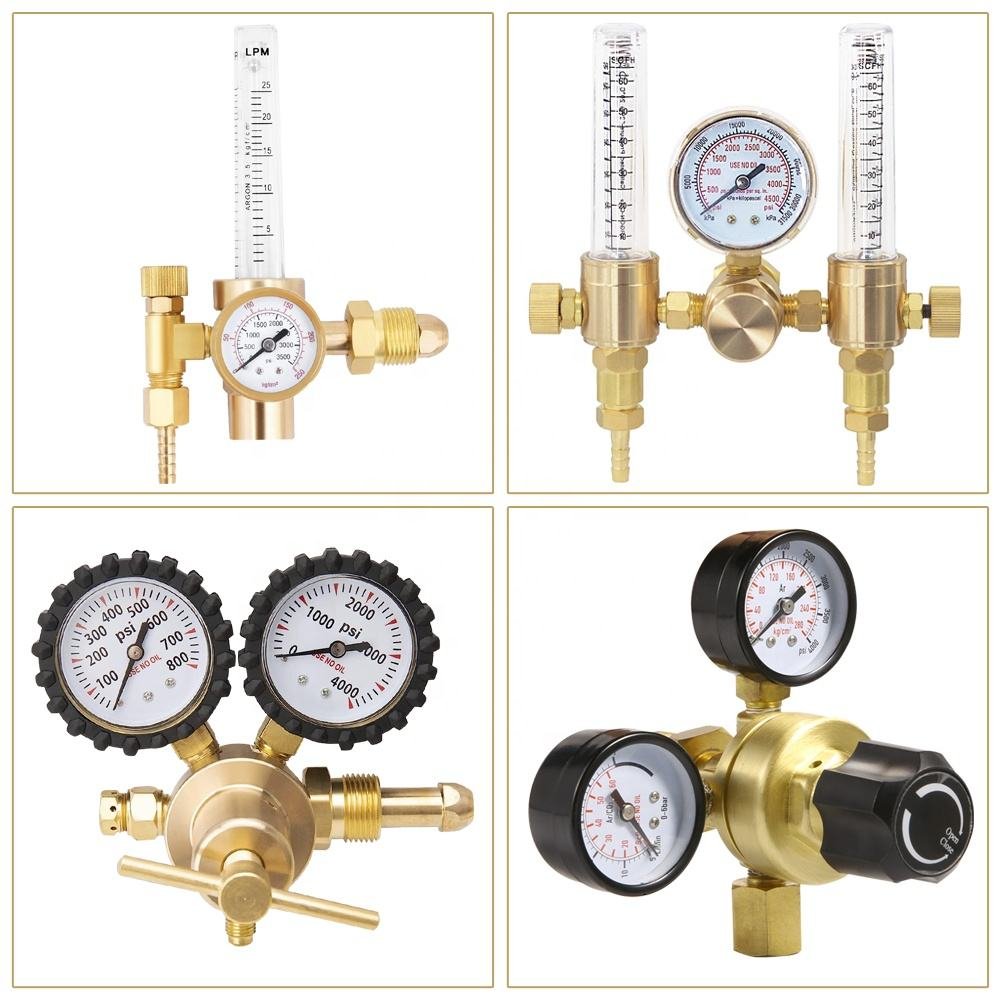 Pressure Reducer Industrial Welding/Cutting Flow Meter Argon/CO2 Gas High Quality Flowmeter Stable Brass Regulator