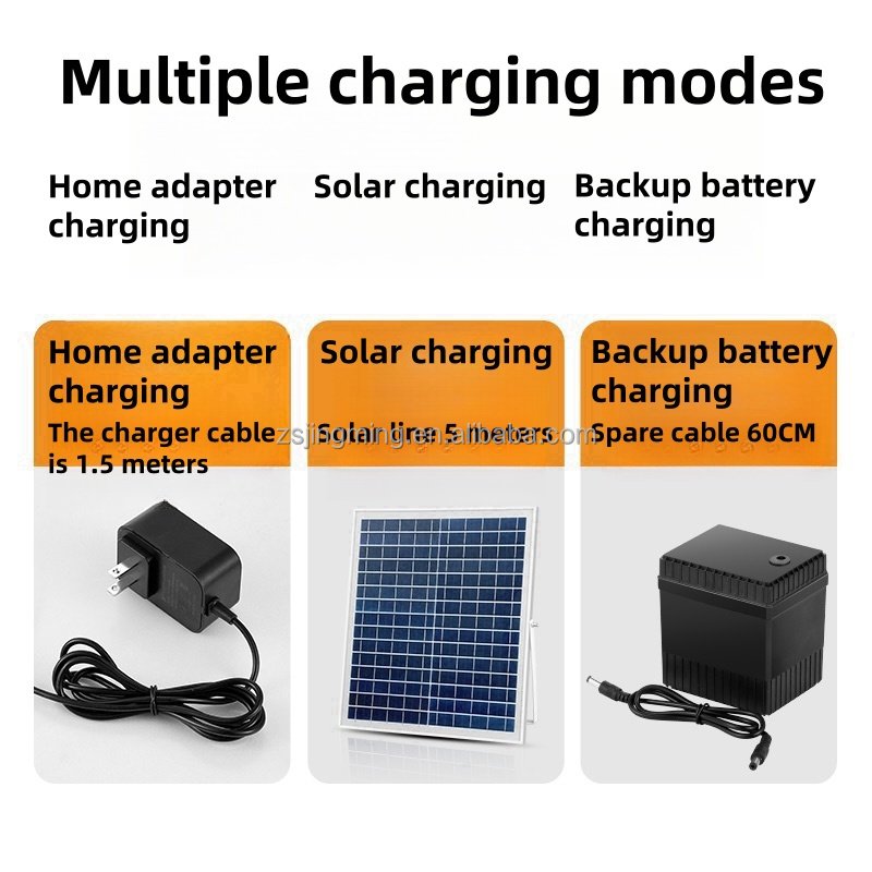 16 Inch Quiet Battery Rechargeable Fan Powerful Air Flow With USB Solar Power Source Portable Travel Outdoor Table Installation