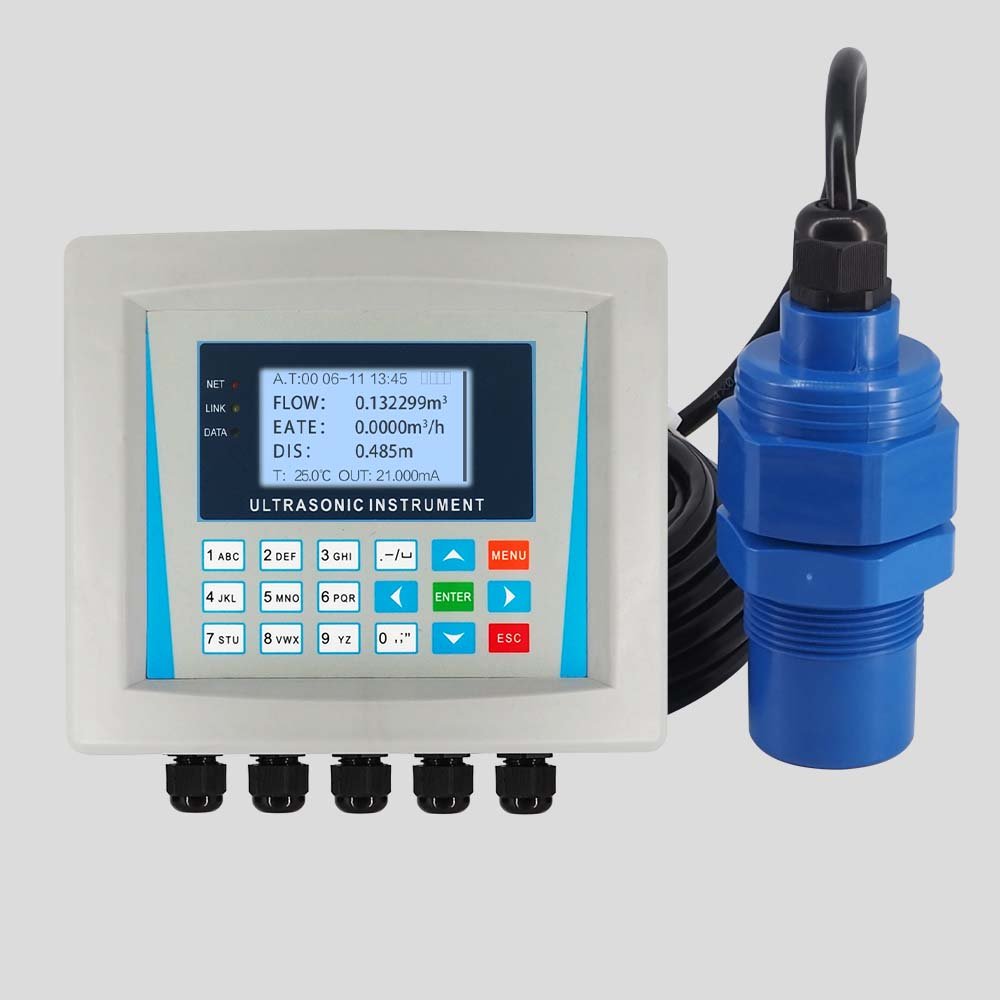 Ultrasonic Flowmeter Rs485 River Flow Meter Open Channel Level Flowmeter